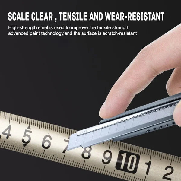 Stainless Steel Anti-corrosion Retractable Metric Rulerš